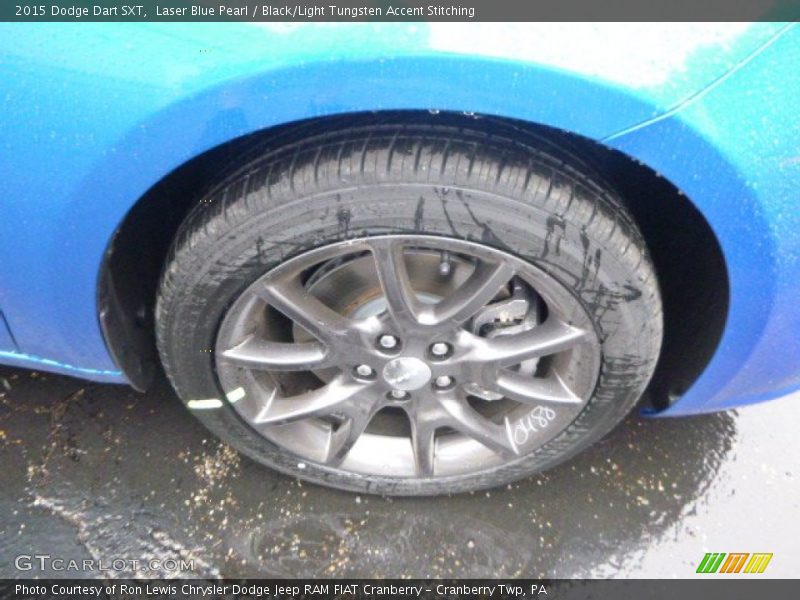 Laser Blue Pearl / Black/Light Tungsten Accent Stitching 2015 Dodge Dart SXT