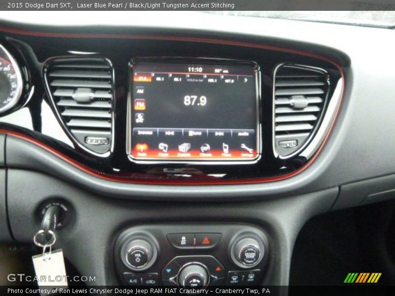 Laser Blue Pearl / Black/Light Tungsten Accent Stitching 2015 Dodge Dart SXT