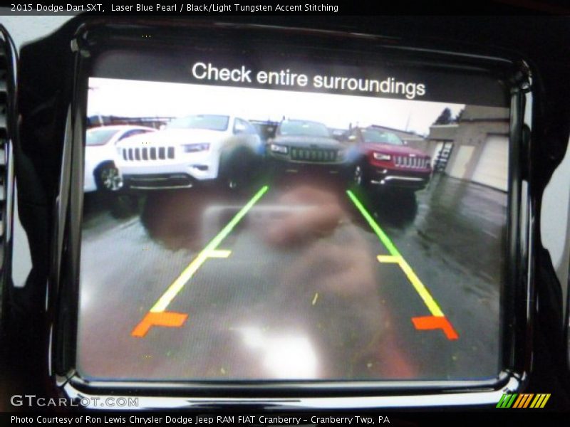 Laser Blue Pearl / Black/Light Tungsten Accent Stitching 2015 Dodge Dart SXT