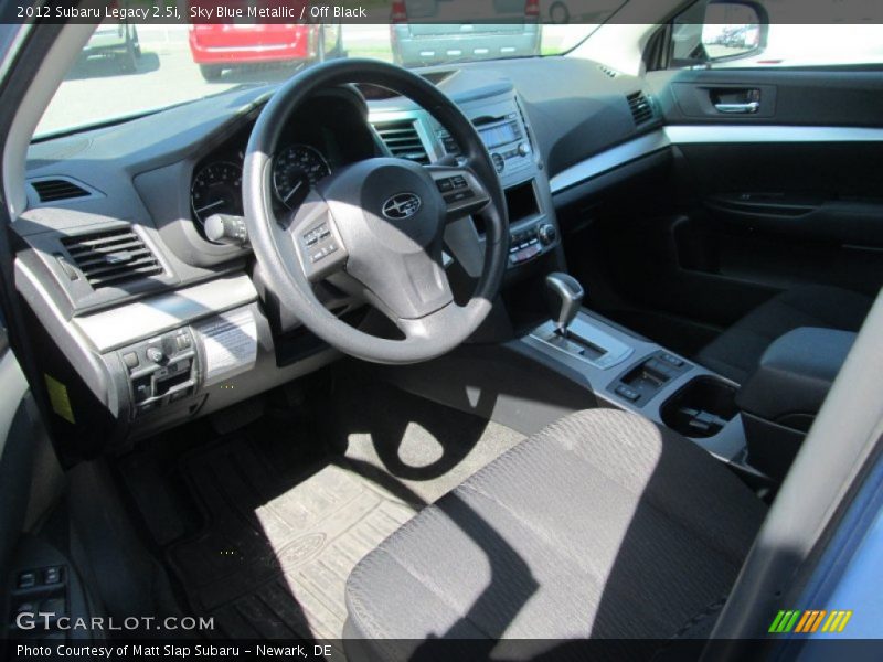 Sky Blue Metallic / Off Black 2012 Subaru Legacy 2.5i
