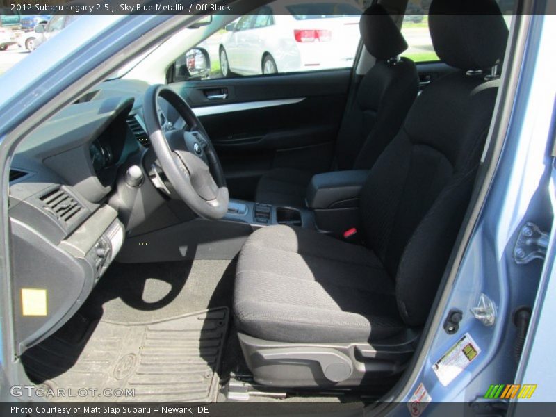 Sky Blue Metallic / Off Black 2012 Subaru Legacy 2.5i