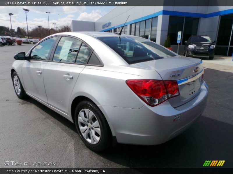 Silver Ice Metallic / Jet Black/Medium Titanium 2014 Chevrolet Cruze LS