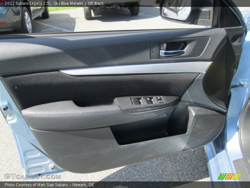 Sky Blue Metallic / Off Black 2012 Subaru Legacy 2.5i