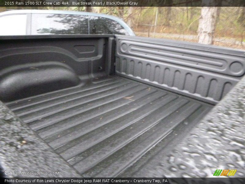 Blue Streak Pearl / Black/Diesel Gray 2015 Ram 1500 SLT Crew Cab 4x4