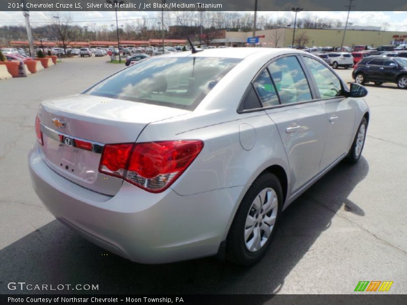 Silver Ice Metallic / Jet Black/Medium Titanium 2014 Chevrolet Cruze LS