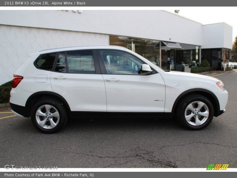 Alpine White / Black 2012 BMW X3 xDrive 28i