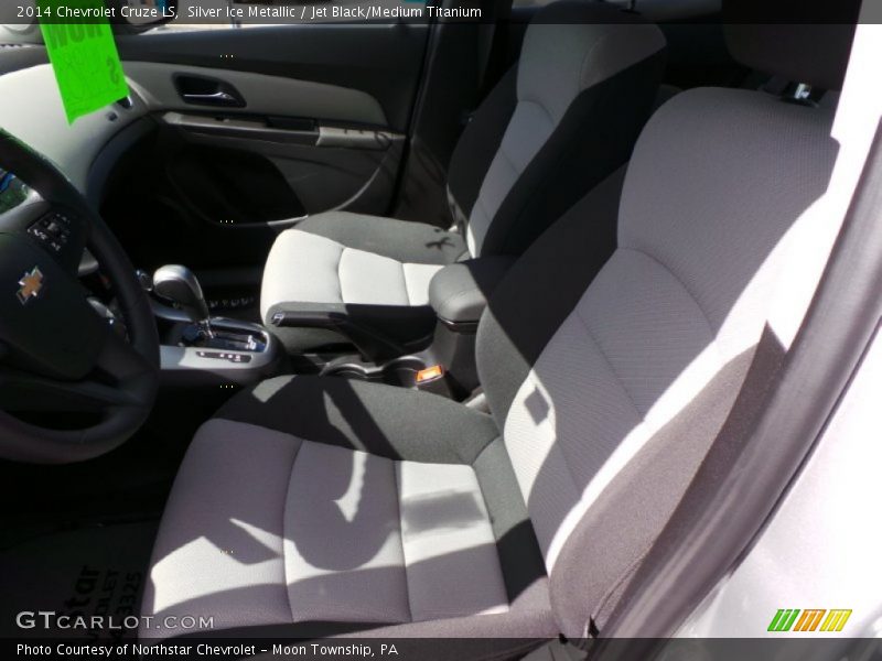 Silver Ice Metallic / Jet Black/Medium Titanium 2014 Chevrolet Cruze LS