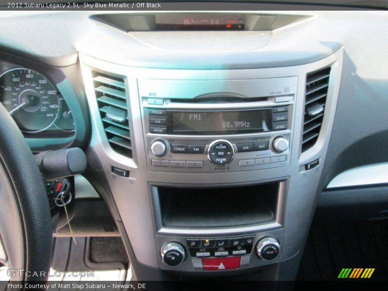 Sky Blue Metallic / Off Black 2012 Subaru Legacy 2.5i