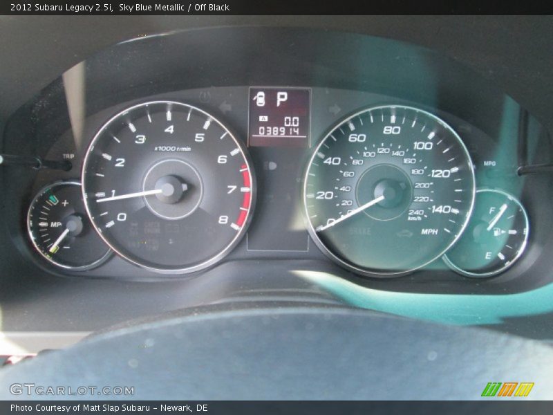 Sky Blue Metallic / Off Black 2012 Subaru Legacy 2.5i