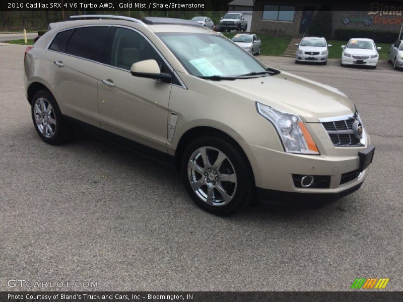 Gold Mist / Shale/Brownstone 2010 Cadillac SRX 4 V6 Turbo AWD