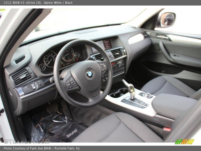 Alpine White / Black 2012 BMW X3 xDrive 28i