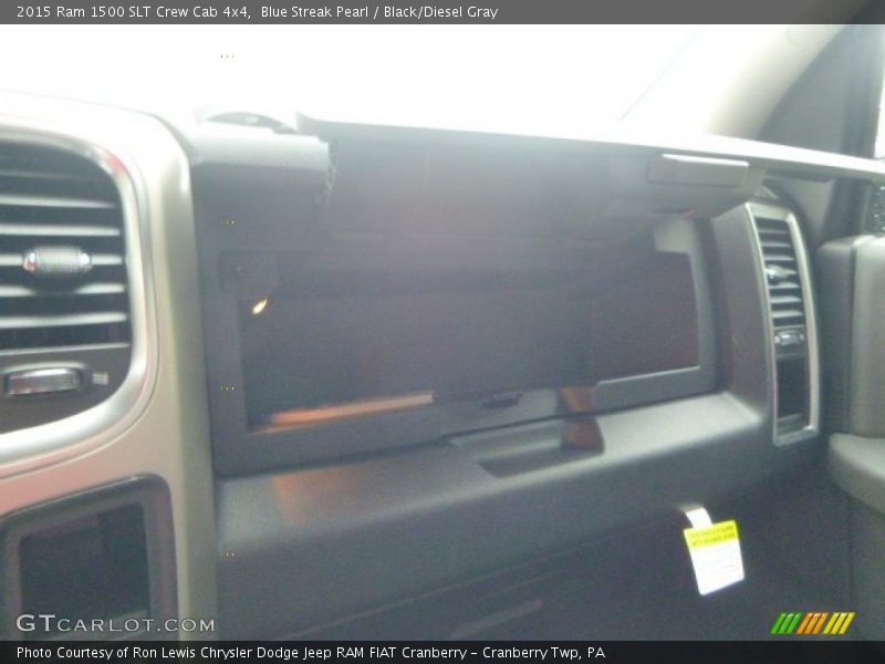 Blue Streak Pearl / Black/Diesel Gray 2015 Ram 1500 SLT Crew Cab 4x4