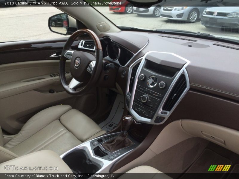 Gold Mist / Shale/Brownstone 2010 Cadillac SRX 4 V6 Turbo AWD