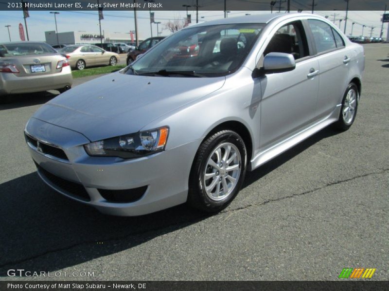 Front 3/4 View of 2013 Lancer ES