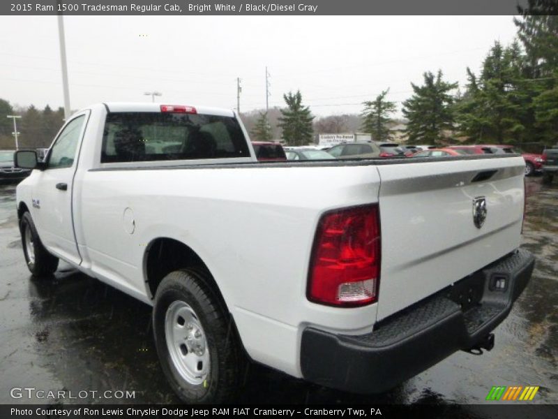 Bright White / Black/Diesel Gray 2015 Ram 1500 Tradesman Regular Cab