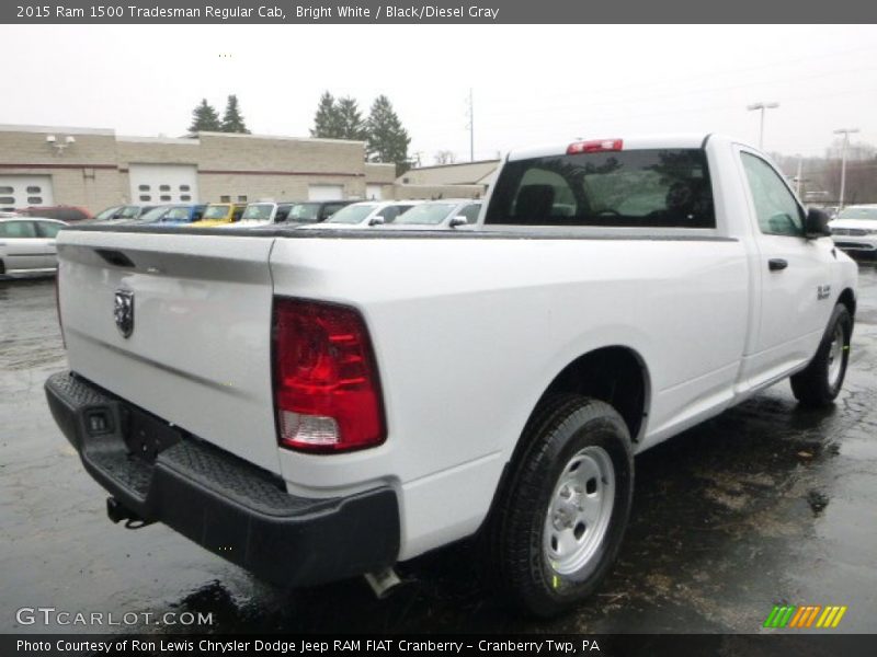 Bright White / Black/Diesel Gray 2015 Ram 1500 Tradesman Regular Cab