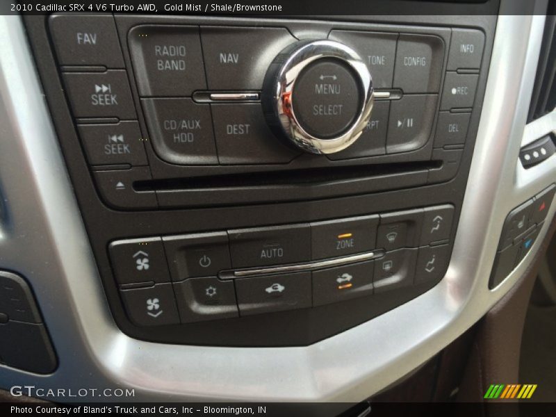 Gold Mist / Shale/Brownstone 2010 Cadillac SRX 4 V6 Turbo AWD
