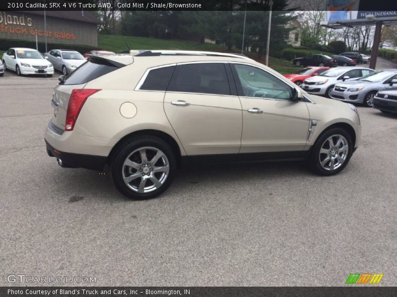 Gold Mist / Shale/Brownstone 2010 Cadillac SRX 4 V6 Turbo AWD