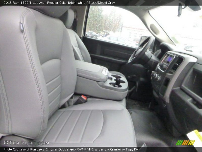 Bright White / Black/Diesel Gray 2015 Ram 1500 Tradesman Regular Cab