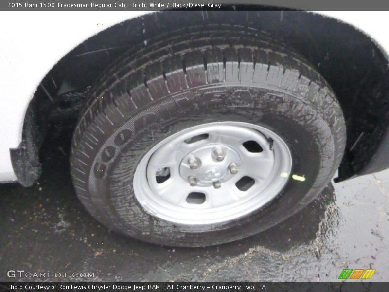 Bright White / Black/Diesel Gray 2015 Ram 1500 Tradesman Regular Cab