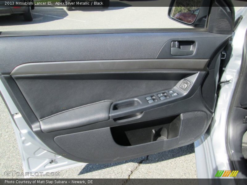 Apex Silver Metallic / Black 2013 Mitsubishi Lancer ES