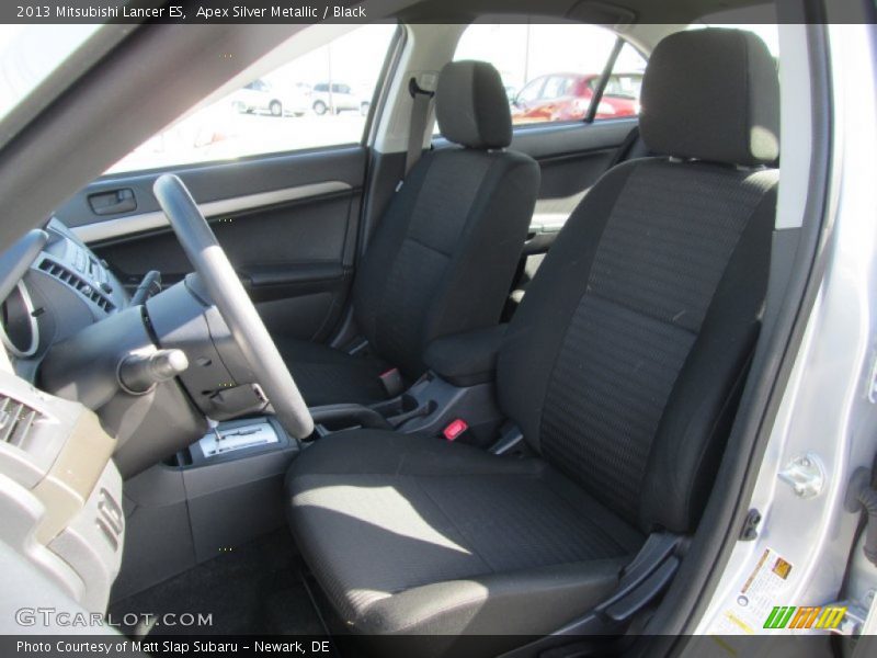 Apex Silver Metallic / Black 2013 Mitsubishi Lancer ES