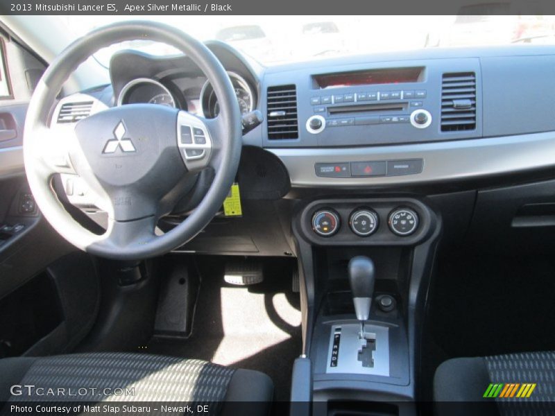 Apex Silver Metallic / Black 2013 Mitsubishi Lancer ES
