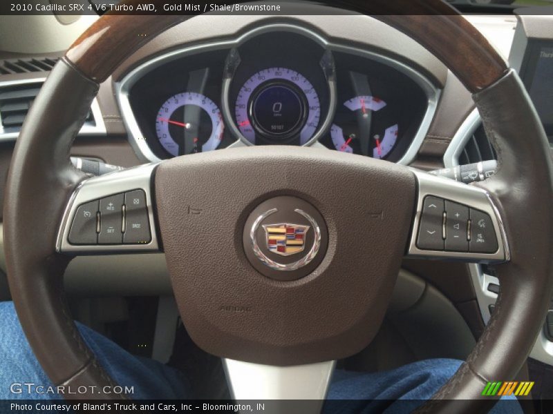 Gold Mist / Shale/Brownstone 2010 Cadillac SRX 4 V6 Turbo AWD