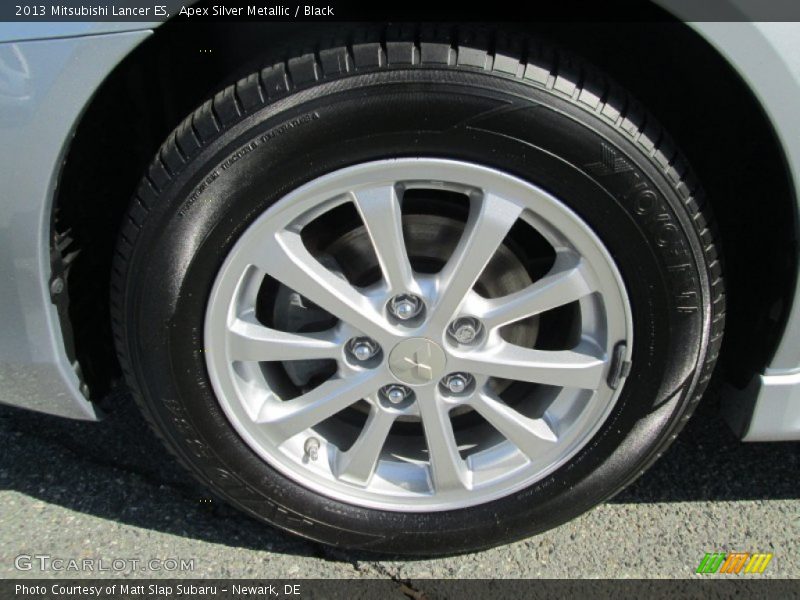 Apex Silver Metallic / Black 2013 Mitsubishi Lancer ES