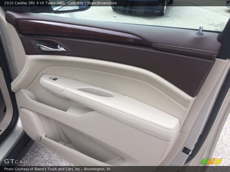 Gold Mist / Shale/Brownstone 2010 Cadillac SRX 4 V6 Turbo AWD