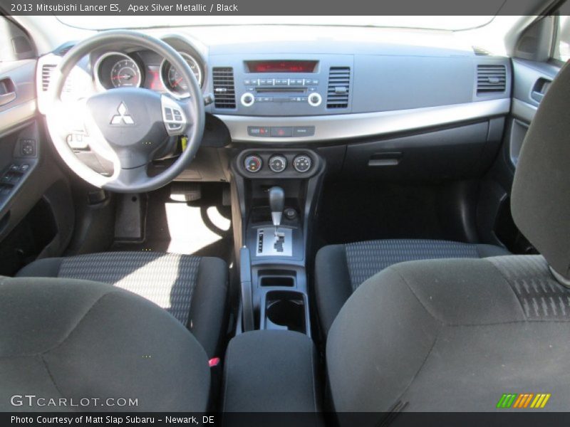 Apex Silver Metallic / Black 2013 Mitsubishi Lancer ES