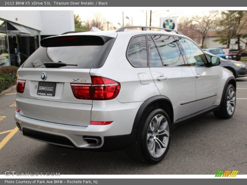 Titanium Silver Metallic / Black 2013 BMW X5 xDrive 50i