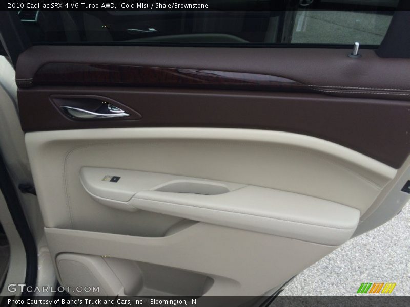 Gold Mist / Shale/Brownstone 2010 Cadillac SRX 4 V6 Turbo AWD