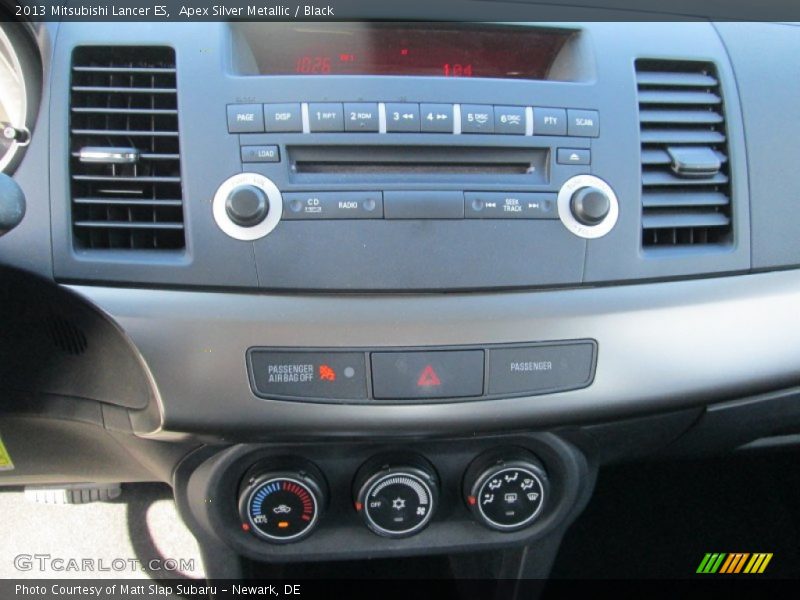 Apex Silver Metallic / Black 2013 Mitsubishi Lancer ES