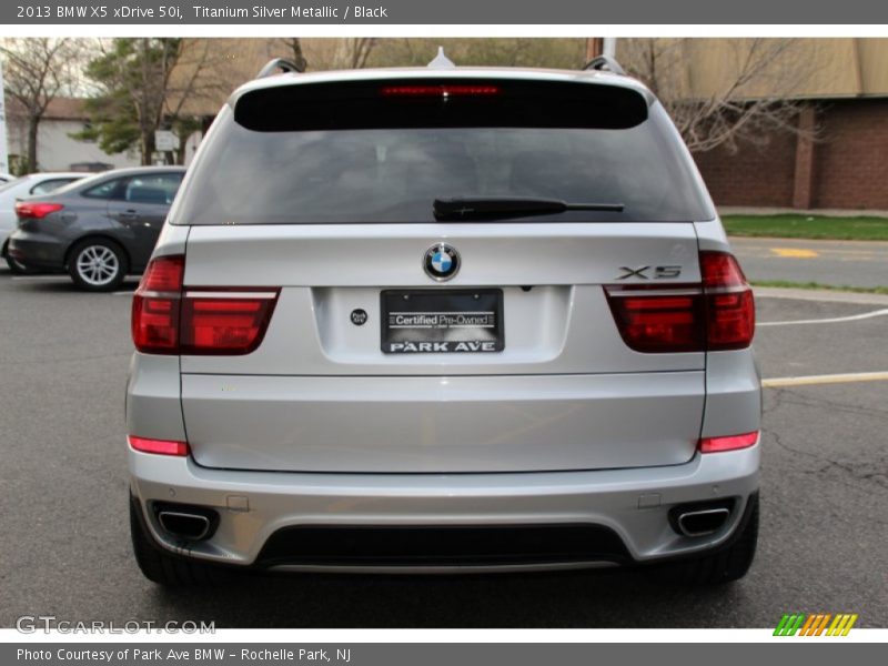 Titanium Silver Metallic / Black 2013 BMW X5 xDrive 50i