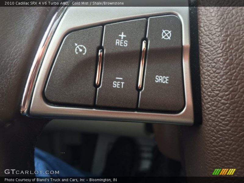 Gold Mist / Shale/Brownstone 2010 Cadillac SRX 4 V6 Turbo AWD