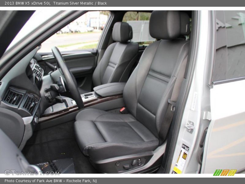Titanium Silver Metallic / Black 2013 BMW X5 xDrive 50i