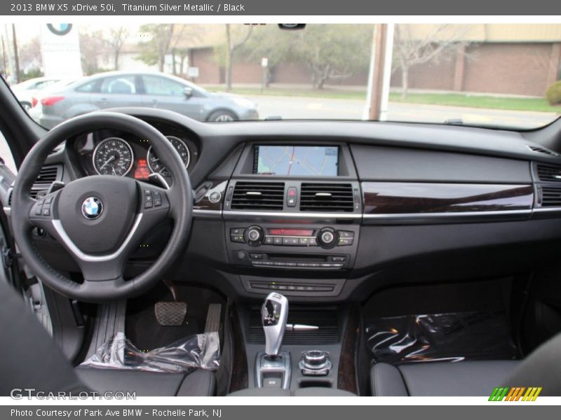Titanium Silver Metallic / Black 2013 BMW X5 xDrive 50i