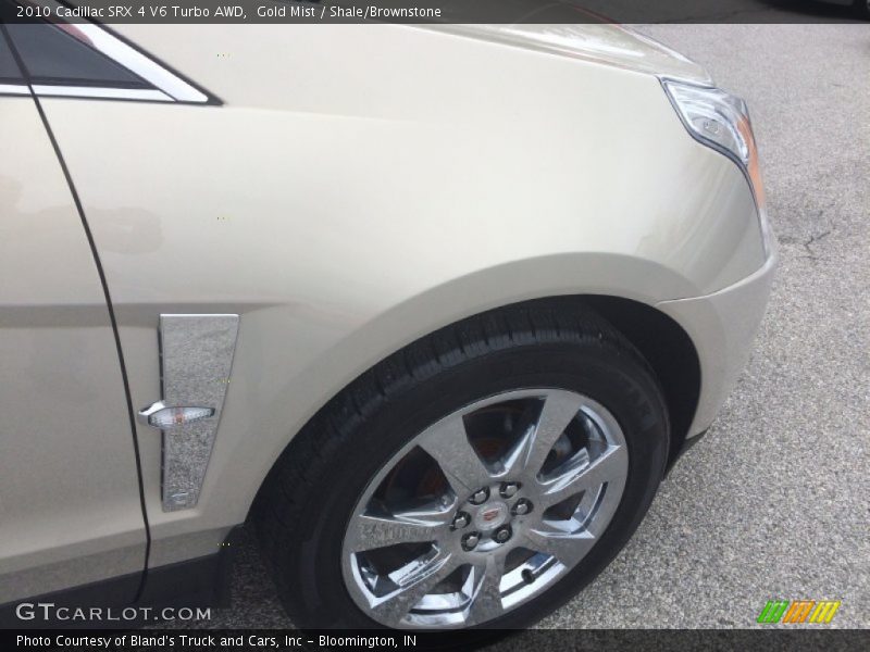 Gold Mist / Shale/Brownstone 2010 Cadillac SRX 4 V6 Turbo AWD