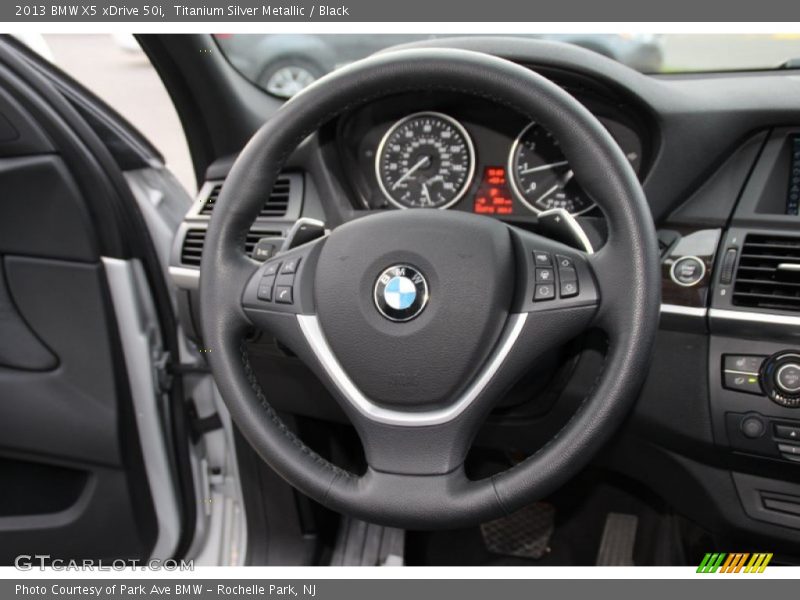 Titanium Silver Metallic / Black 2013 BMW X5 xDrive 50i