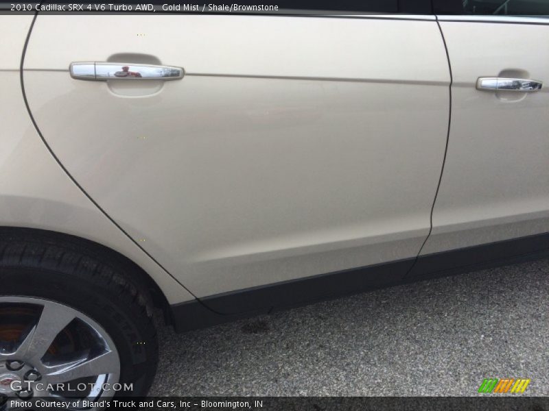 Gold Mist / Shale/Brownstone 2010 Cadillac SRX 4 V6 Turbo AWD