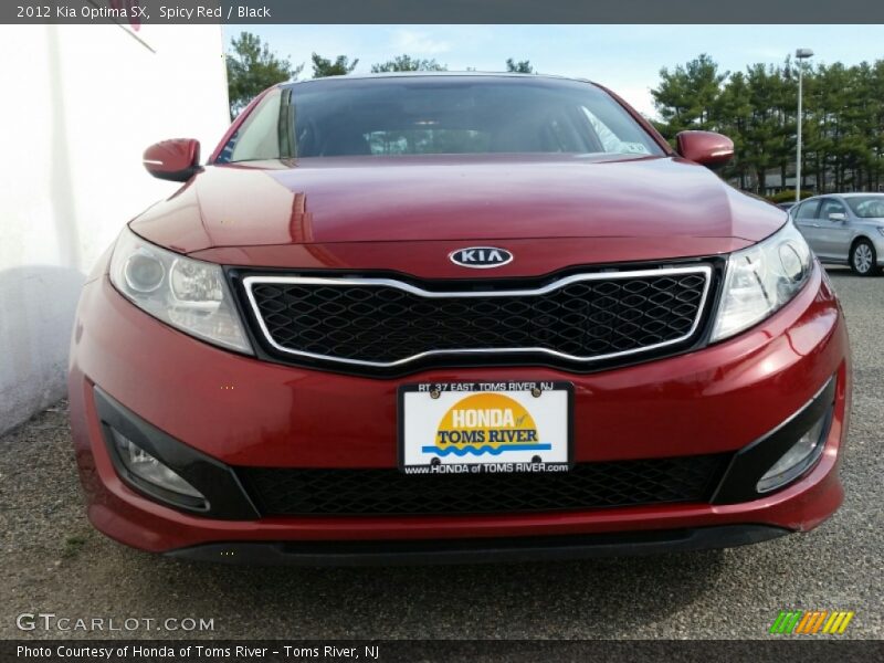 Spicy Red / Black 2012 Kia Optima SX