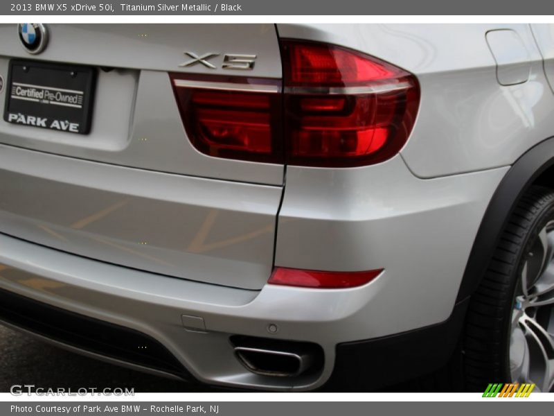 Titanium Silver Metallic / Black 2013 BMW X5 xDrive 50i