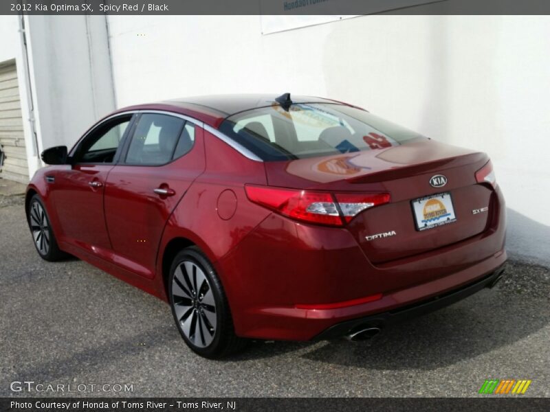 Spicy Red / Black 2012 Kia Optima SX