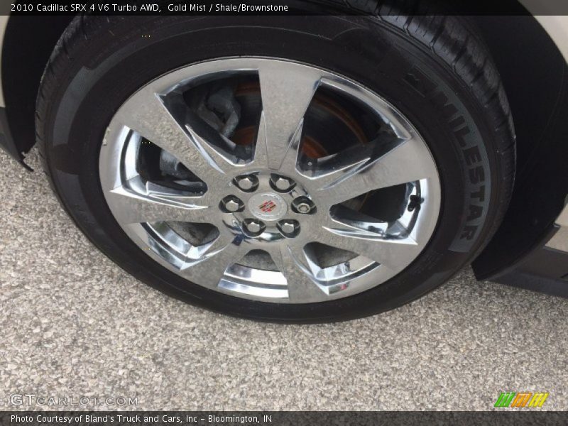 Gold Mist / Shale/Brownstone 2010 Cadillac SRX 4 V6 Turbo AWD
