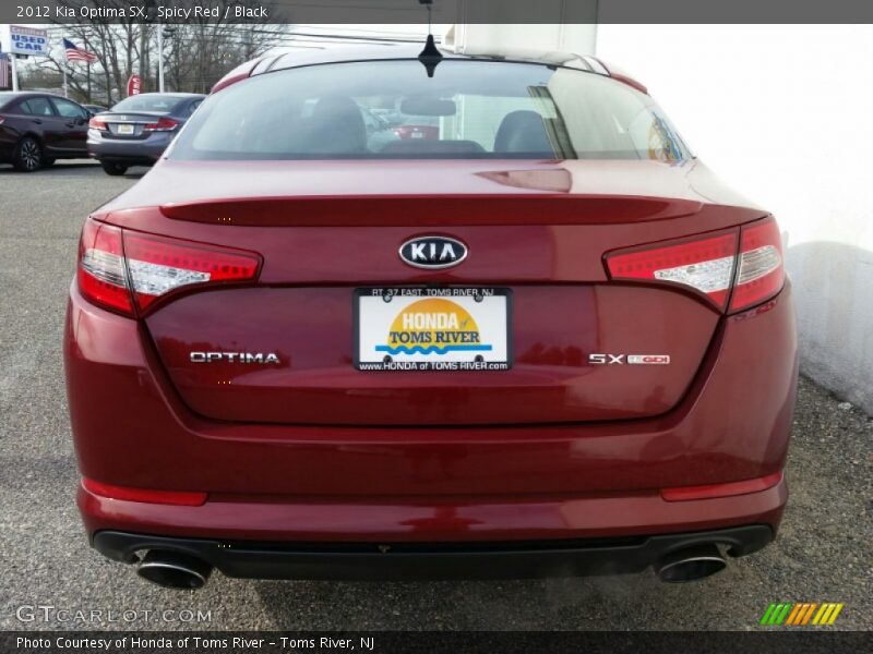 Spicy Red / Black 2012 Kia Optima SX