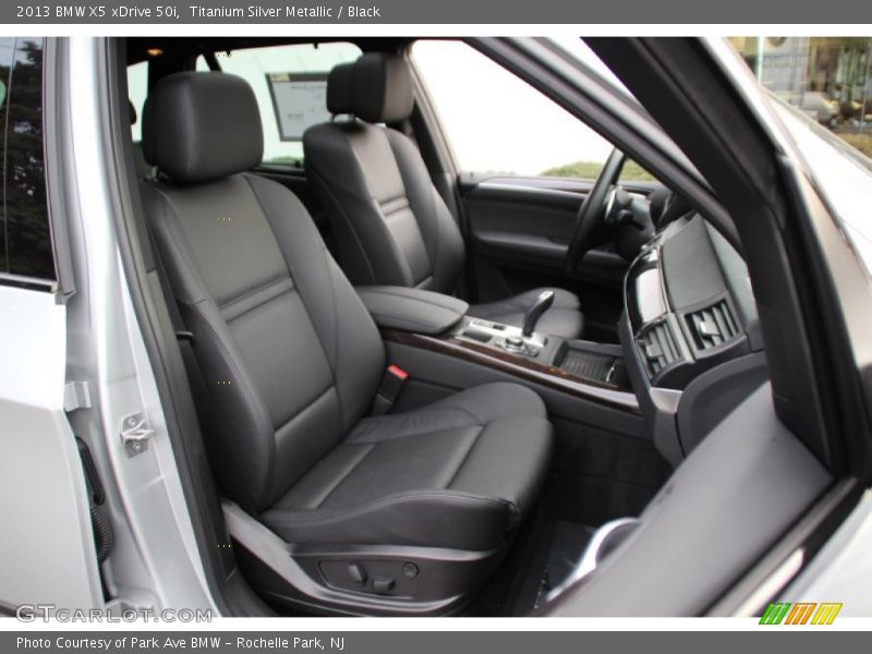 Titanium Silver Metallic / Black 2013 BMW X5 xDrive 50i