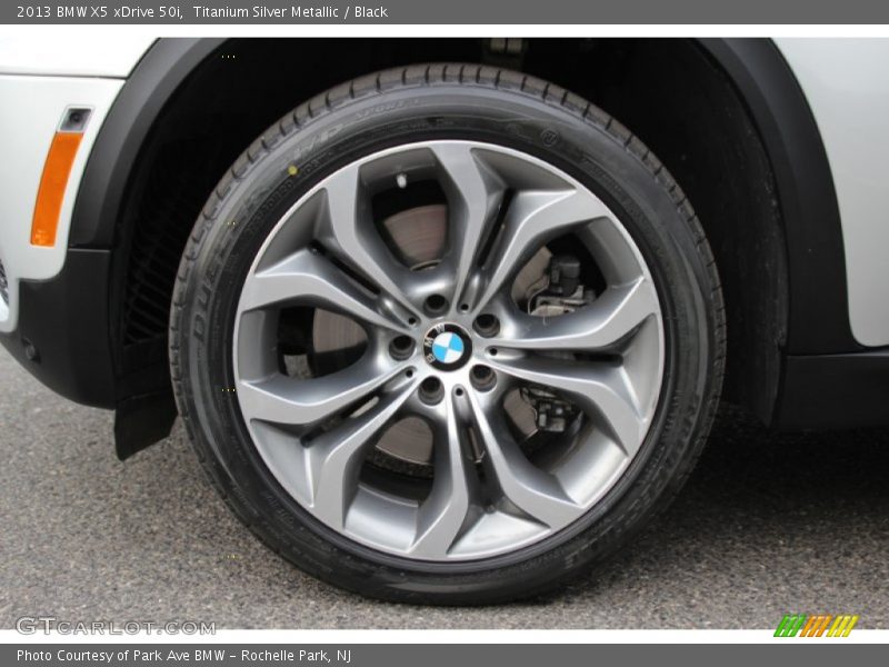 Titanium Silver Metallic / Black 2013 BMW X5 xDrive 50i