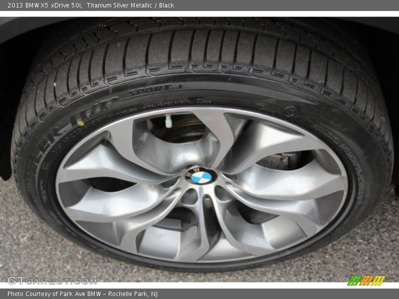 Titanium Silver Metallic / Black 2013 BMW X5 xDrive 50i