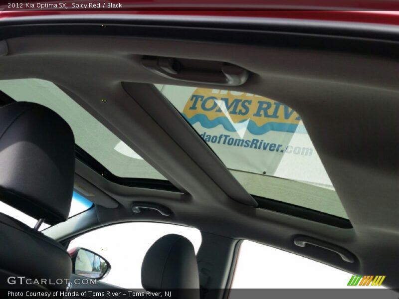 Spicy Red / Black 2012 Kia Optima SX